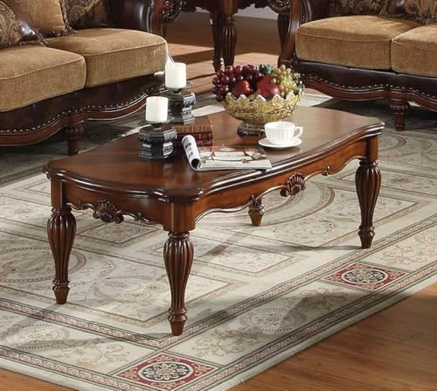 4 Piece Living Room Set With Sofa Loveseat Chair And Coffee Table Brown Chenille
