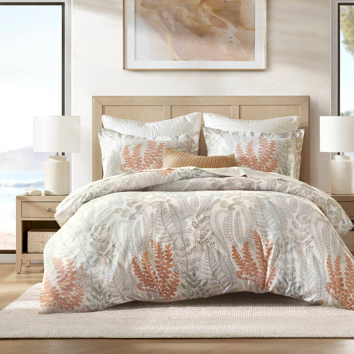 3-Piece Full/Queen 100% Cotton Sateen Duvet Cover Set