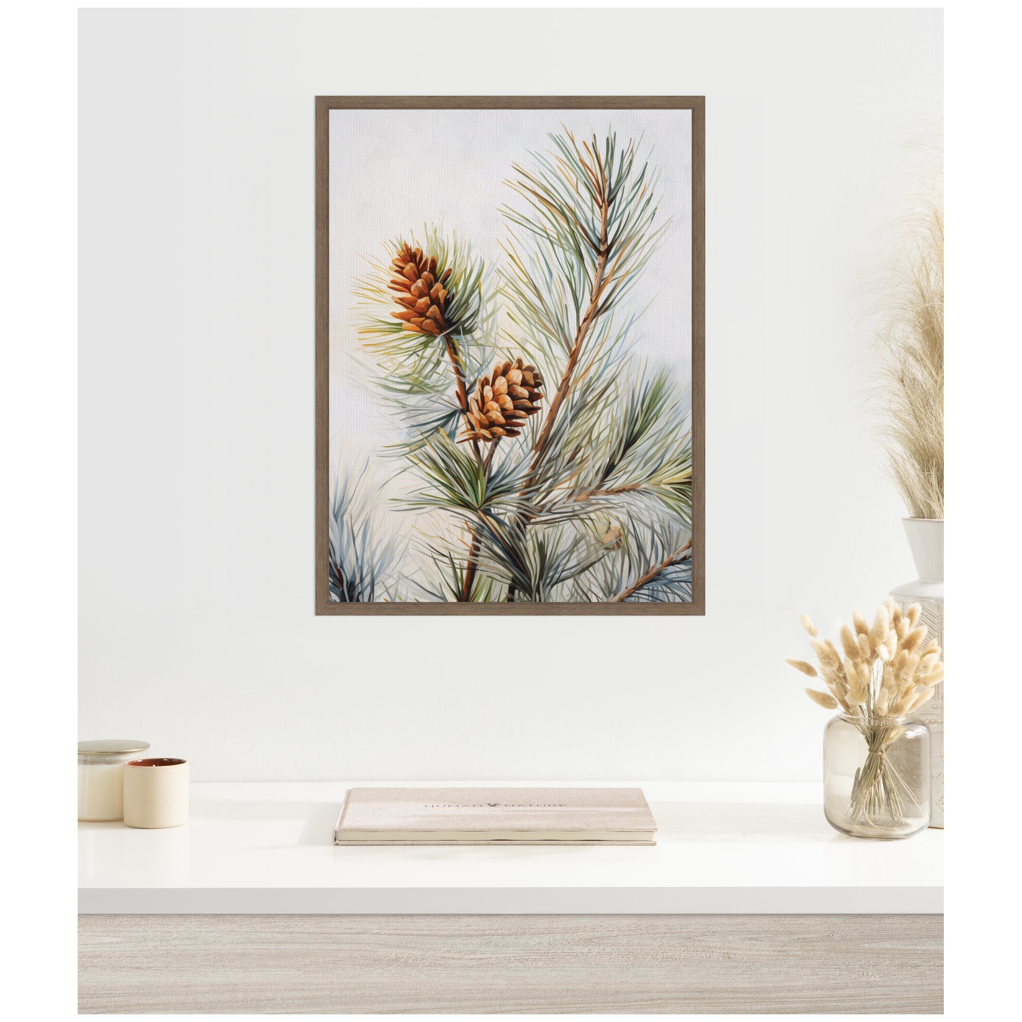 Sylvie Framed Canvas The Quiet Pine Forest I by The Creative Bunch Studio
