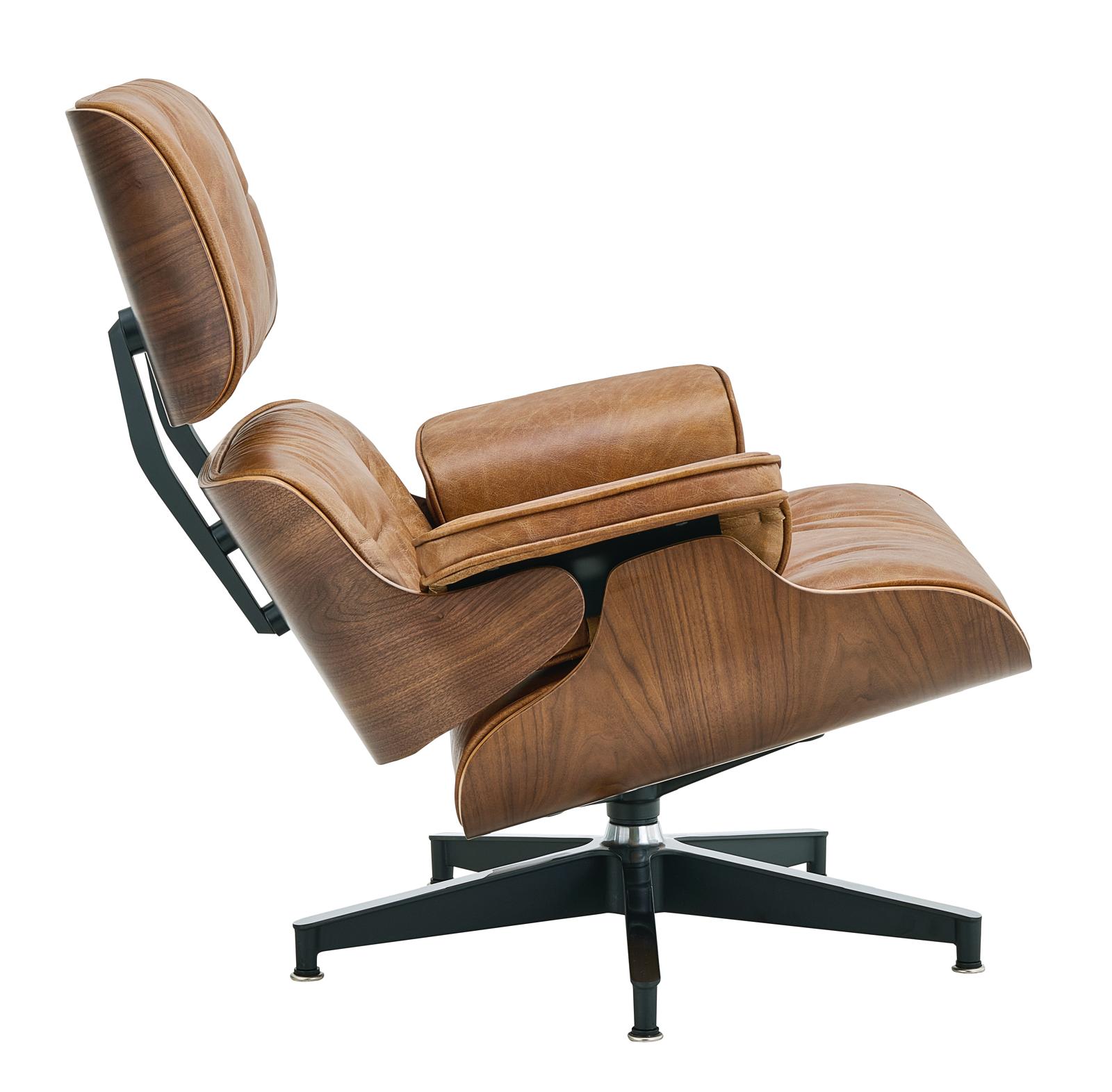 Luxury Lounge / Office Chair with Ottoman – Top Grain Leather