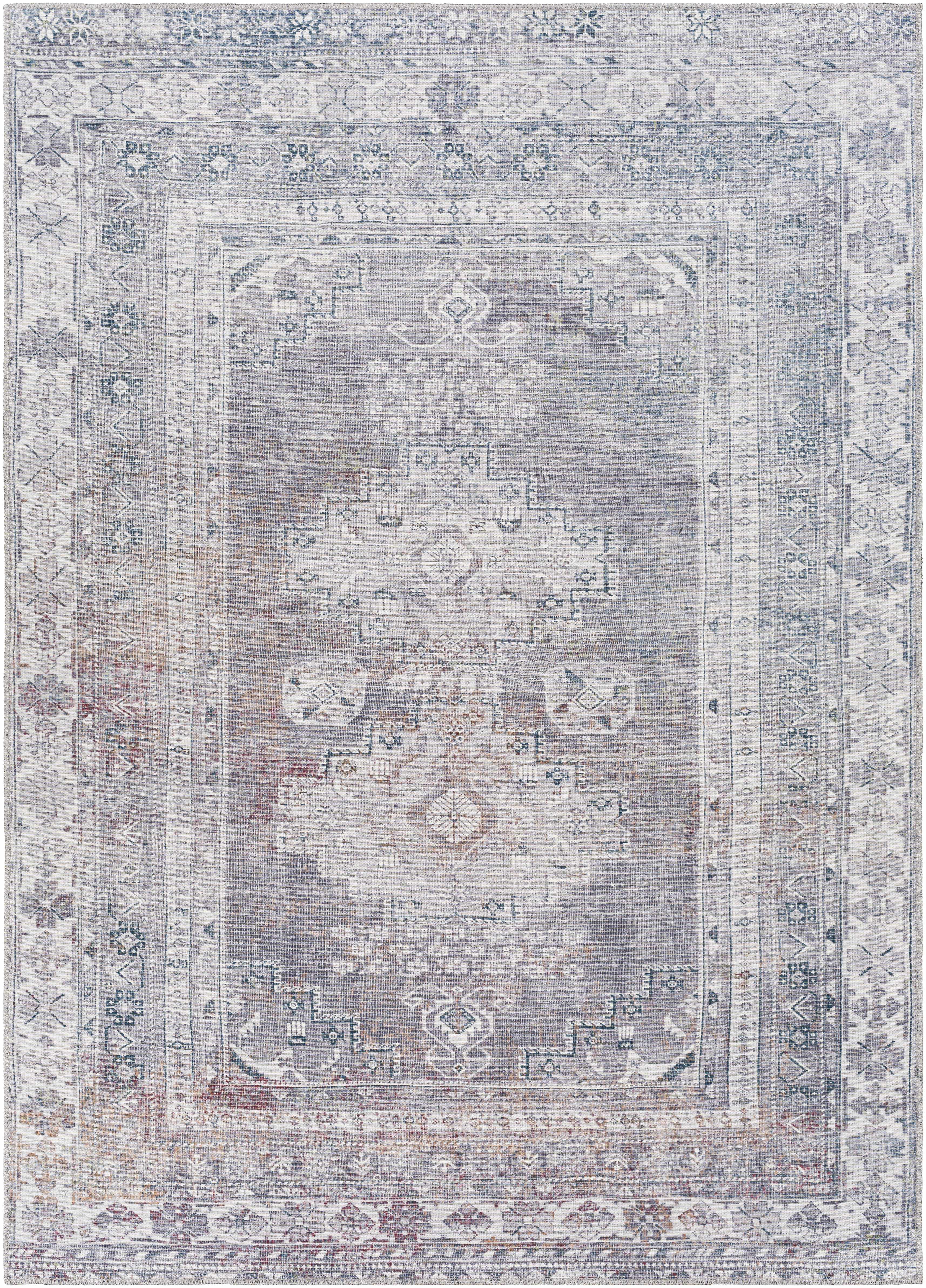 Baltinglass Gray Washable Rug-7