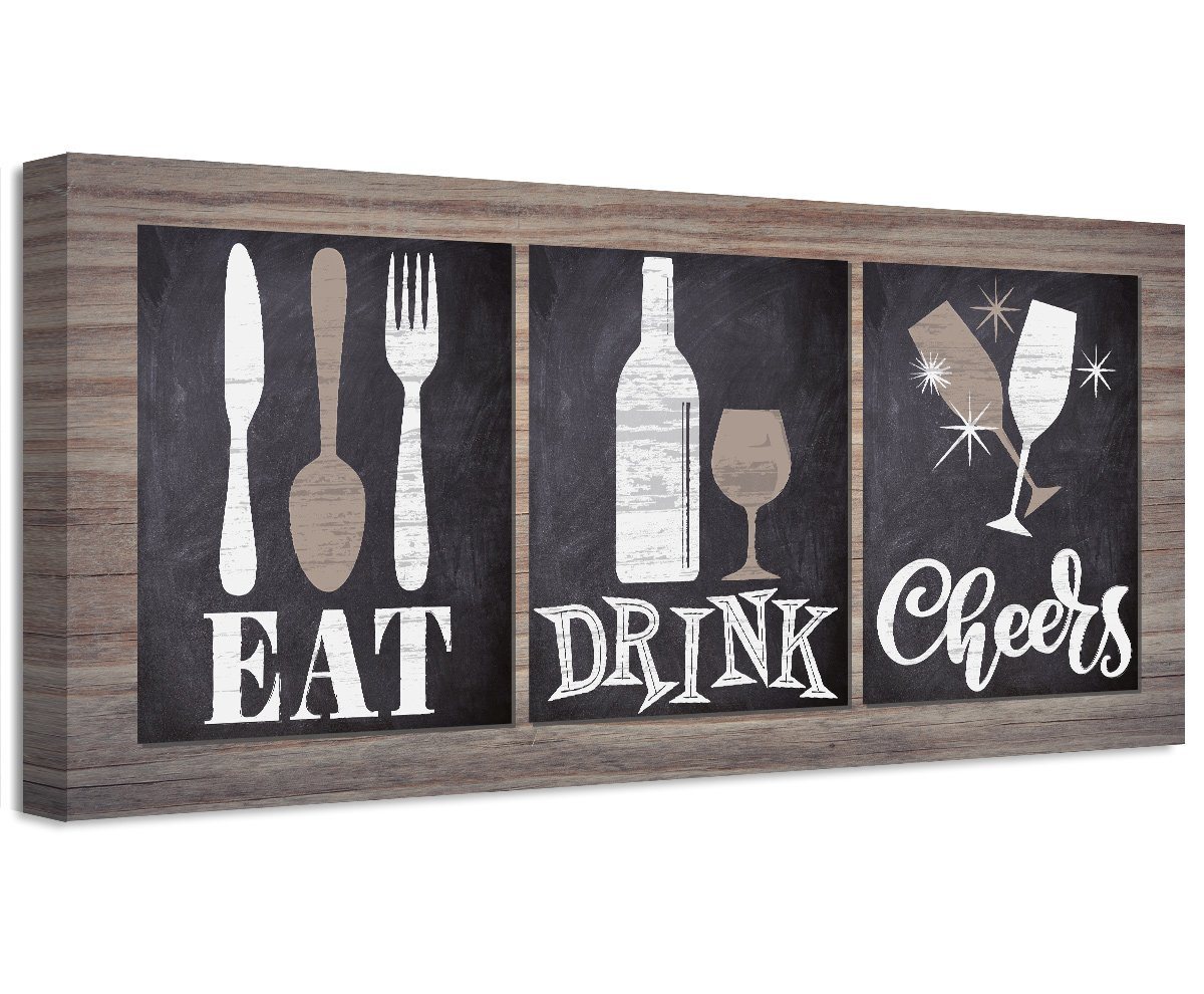 Eat Drink Cheers - Canvas