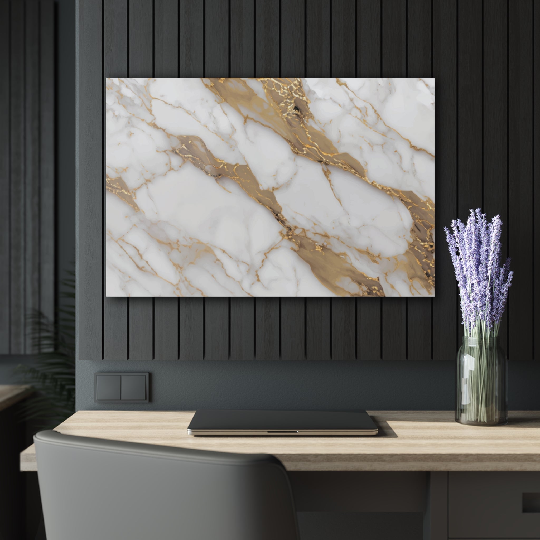 Large lux white marble for office