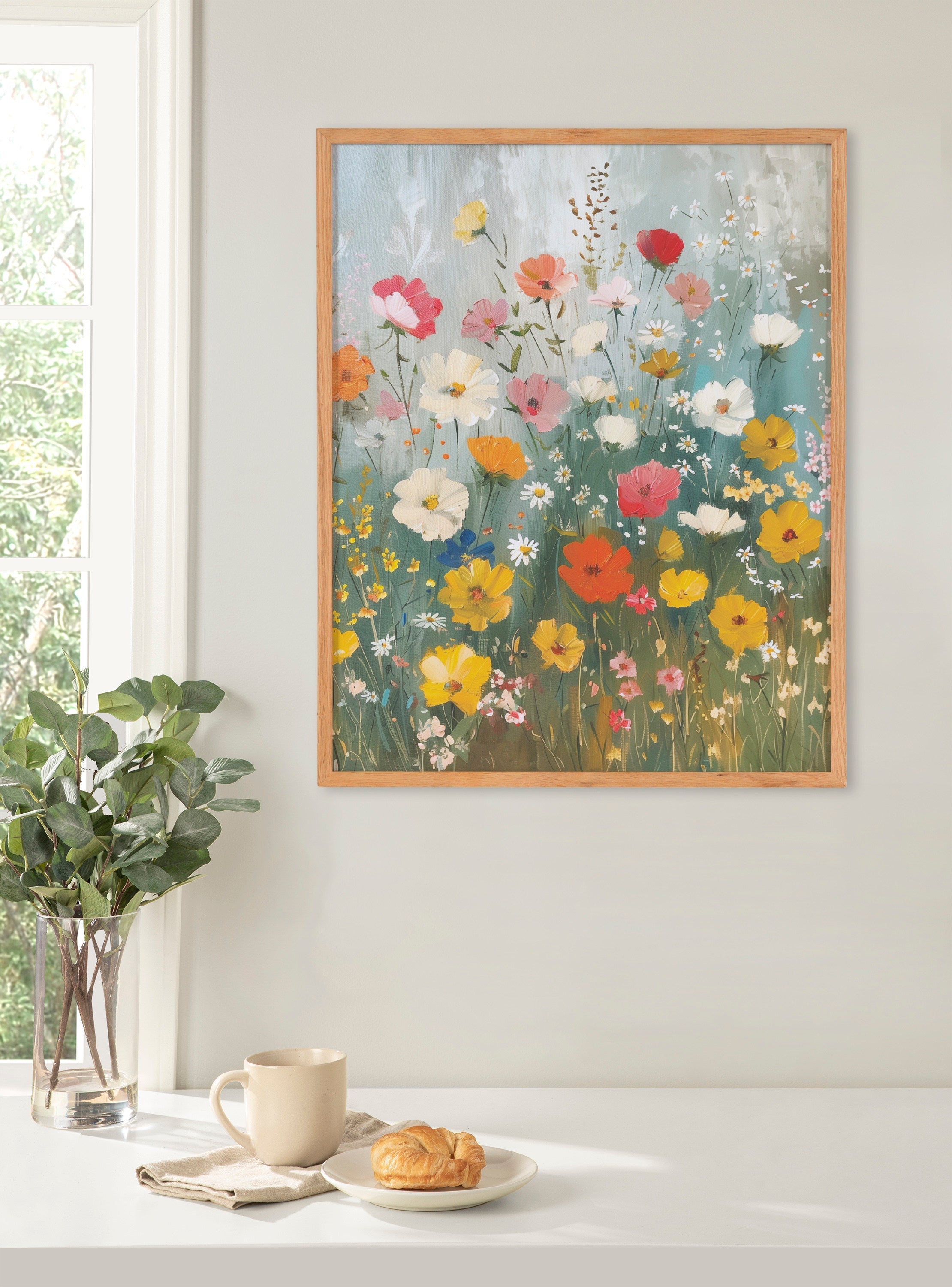 Gallery Boho Wildflower Garden Print by The Creative Bunch Studio