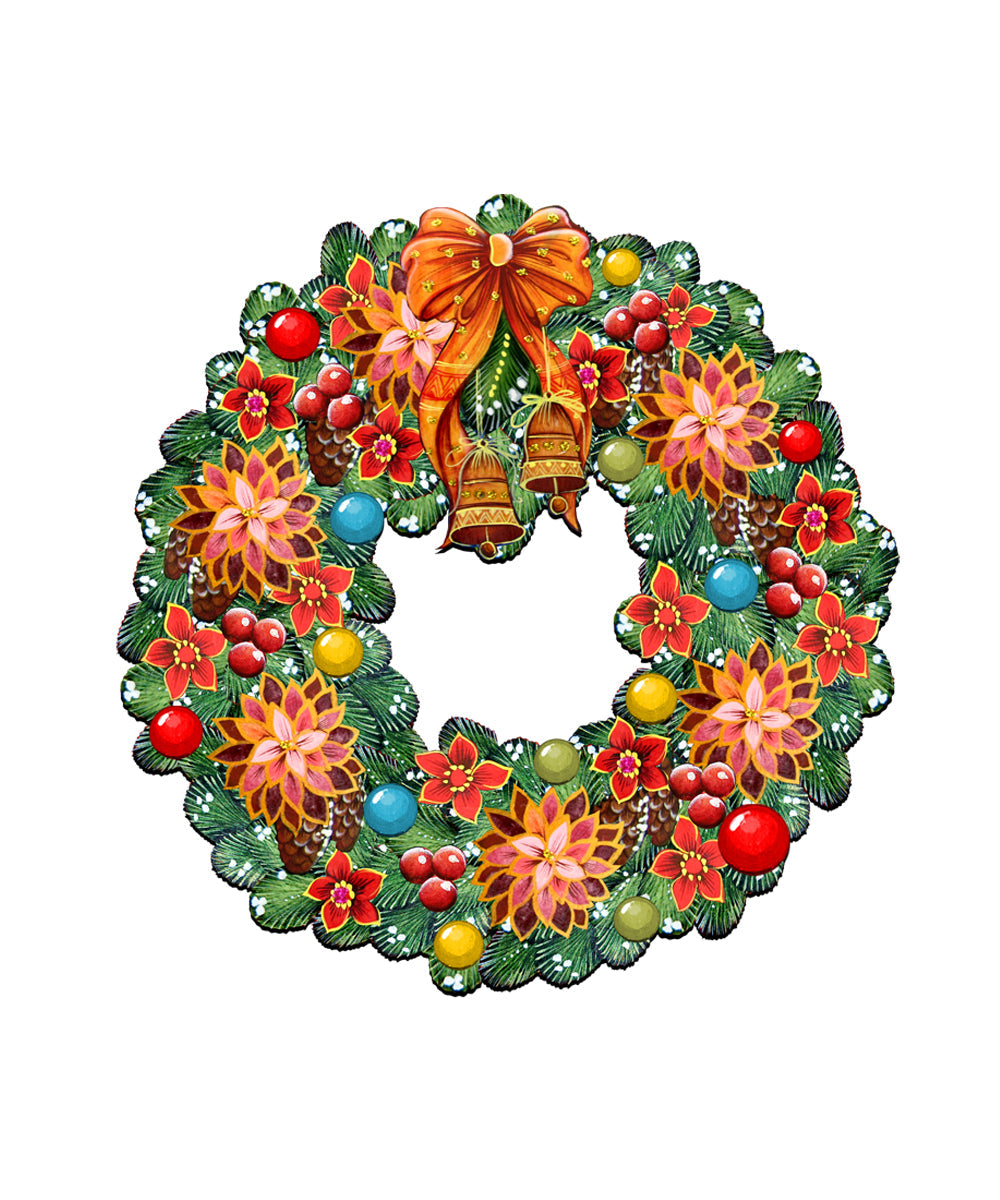 Christmas Holiday Door Wreath by G. DeBrekht | Christmas Decor - 8185307H-4