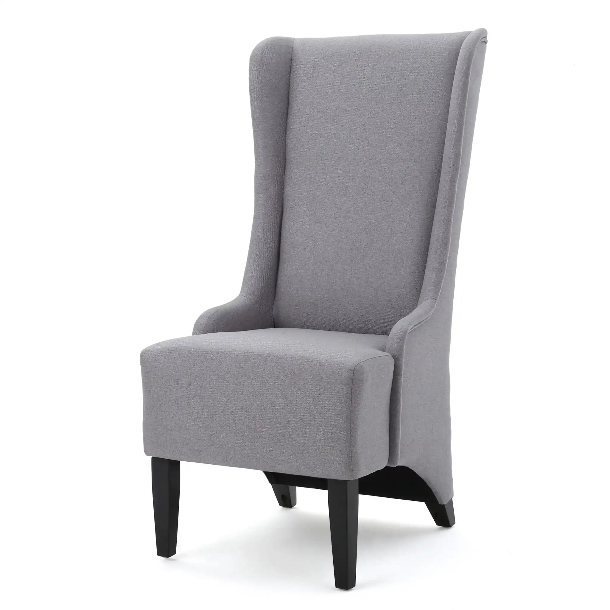 Alight Upholstered Dining Chair With High Back And Birch Wood Legs (Set of 2)
