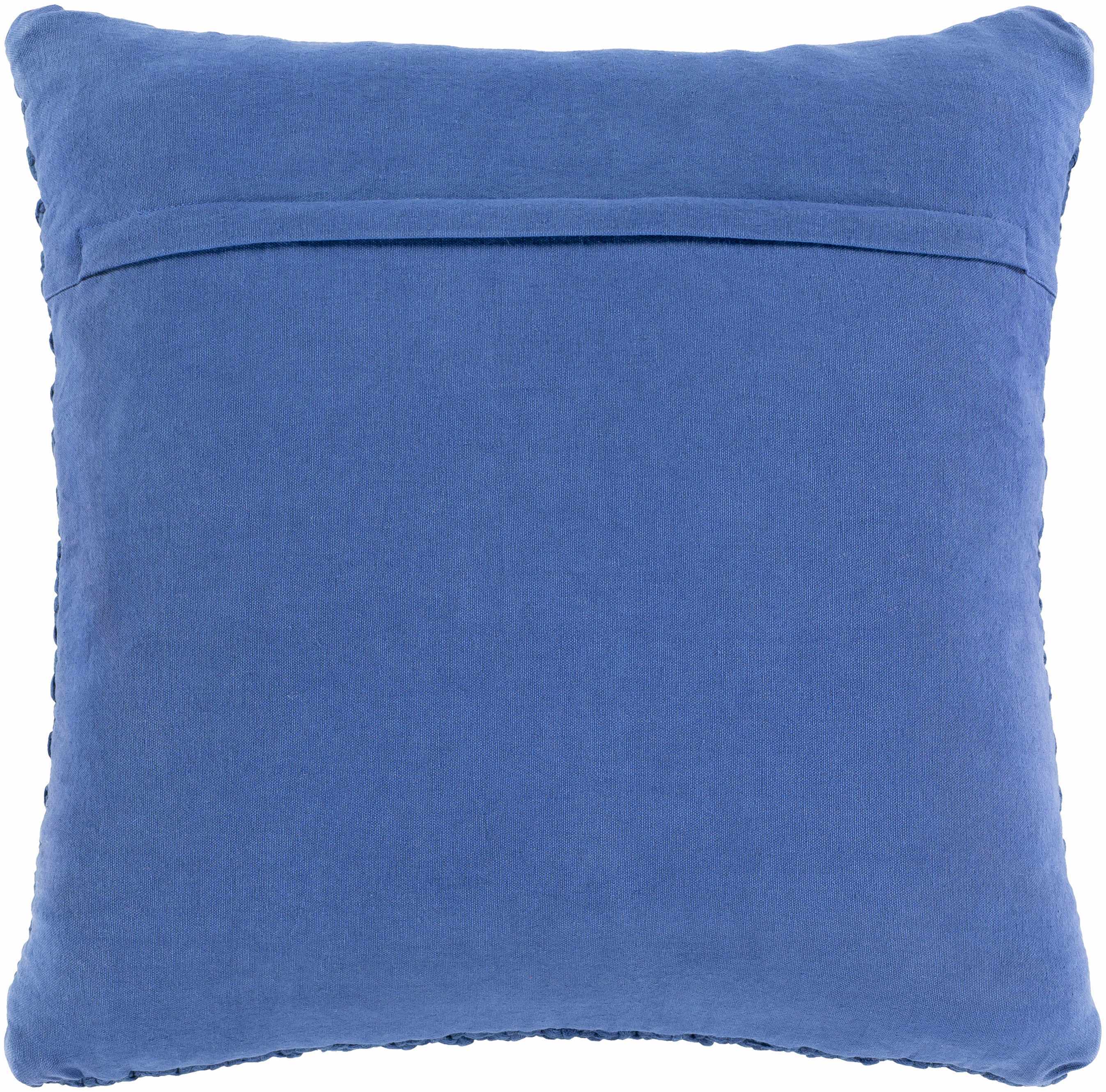 Efeler Navy Crochet Throw Pillow - Clearance-4
