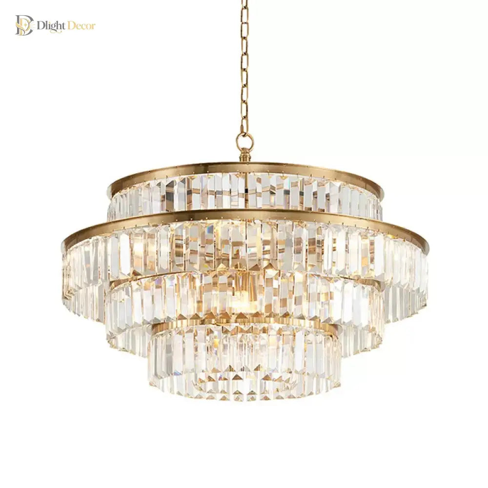 Elara Crystal Chandelier | Modern Dining Room Lighting