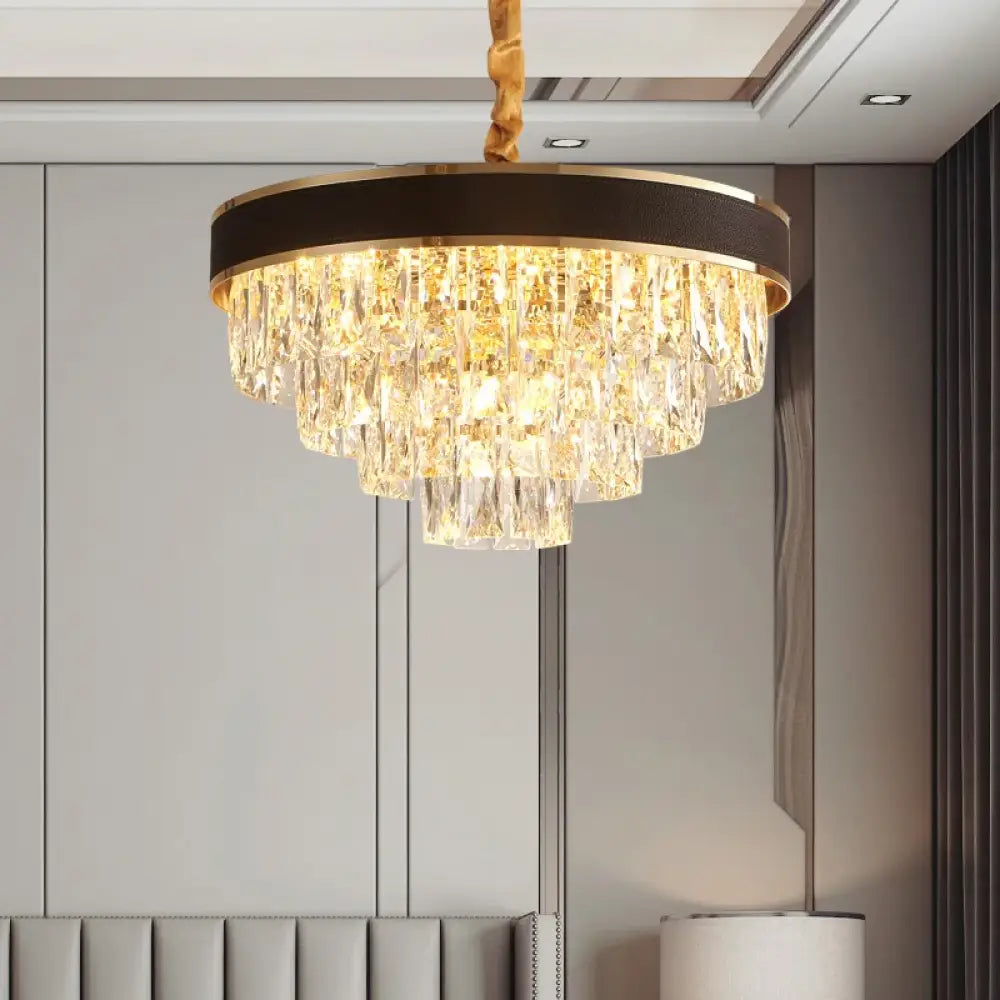 Elegant Black Chandelier | Modern Dining Room Lighting