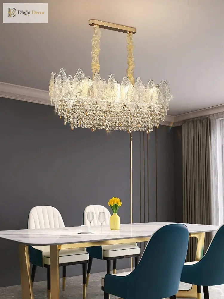 Elegant Crystal Chandelier | Dining & Kitchen Lighting