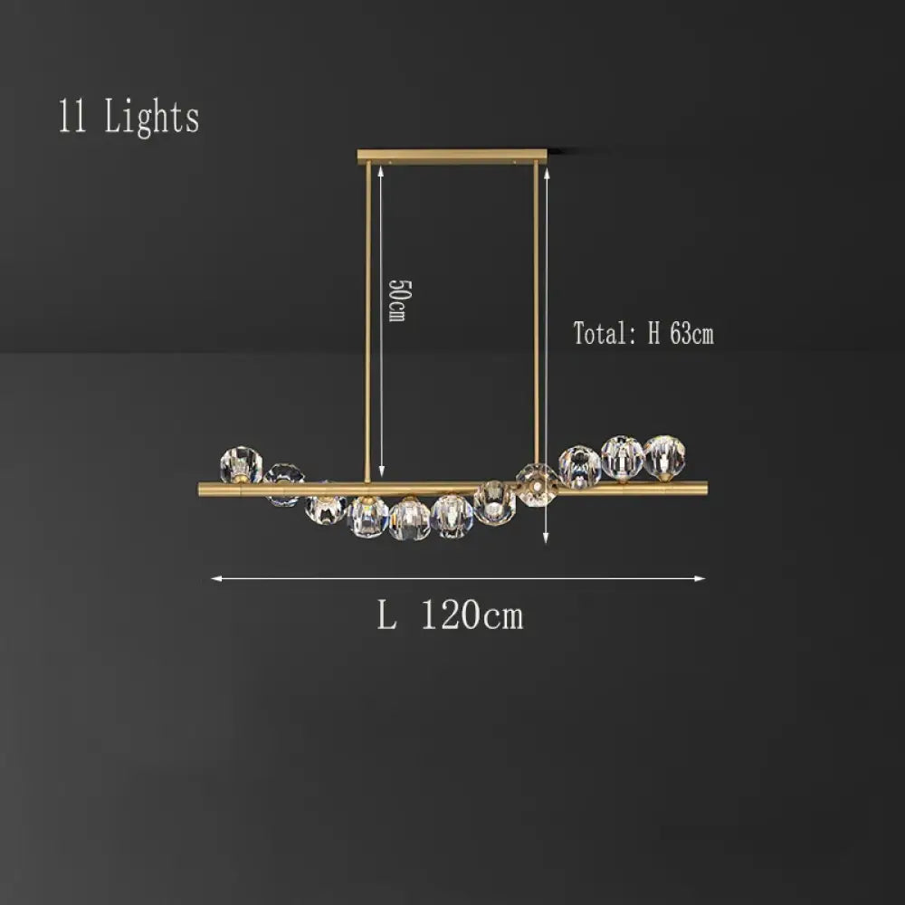 Elegant Crystal Chandelier | Kitchen Island Home Lighting
