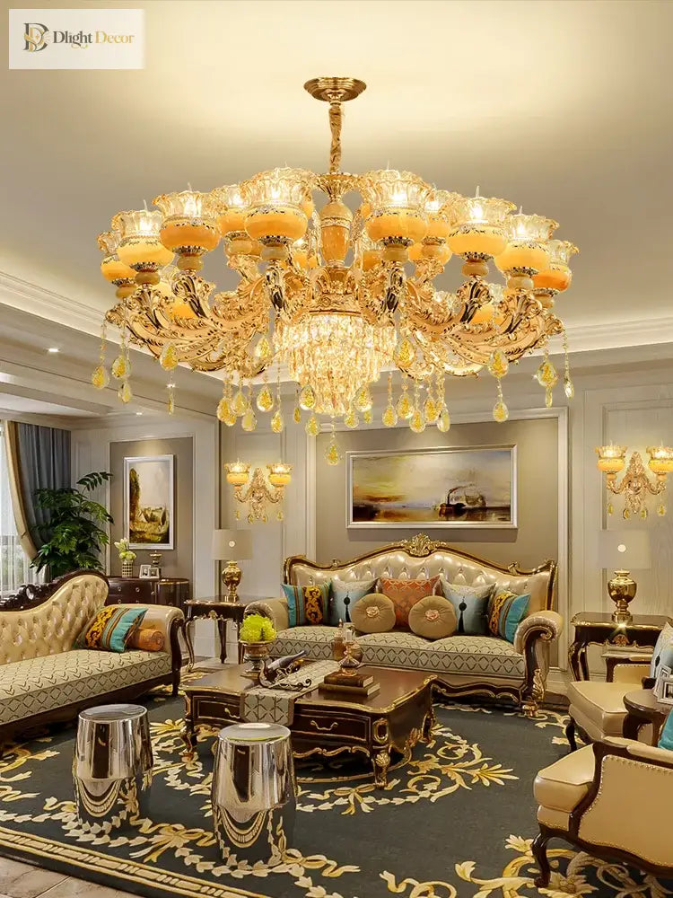 Elegant Crystal Chandelier | Modern Bedroom Lighting