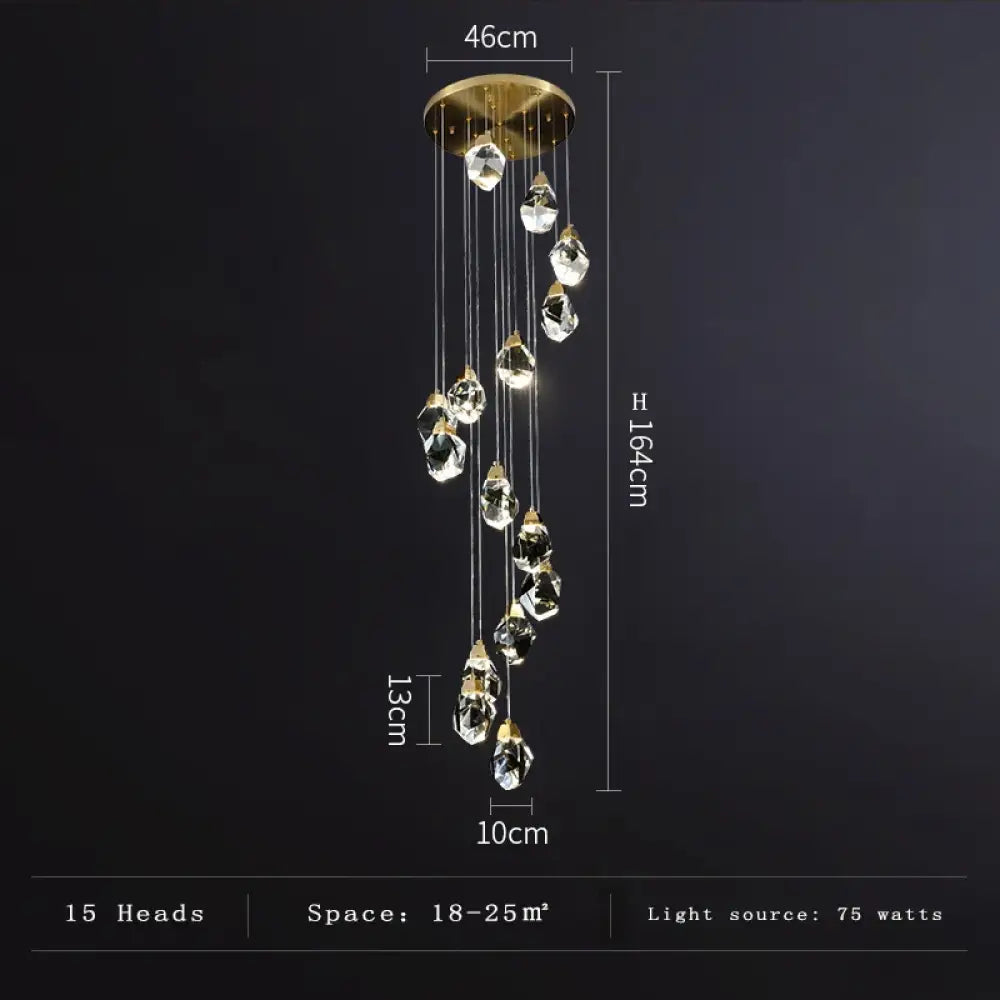 Elegant Crystal Chandelier | Modern Living Room Lighting