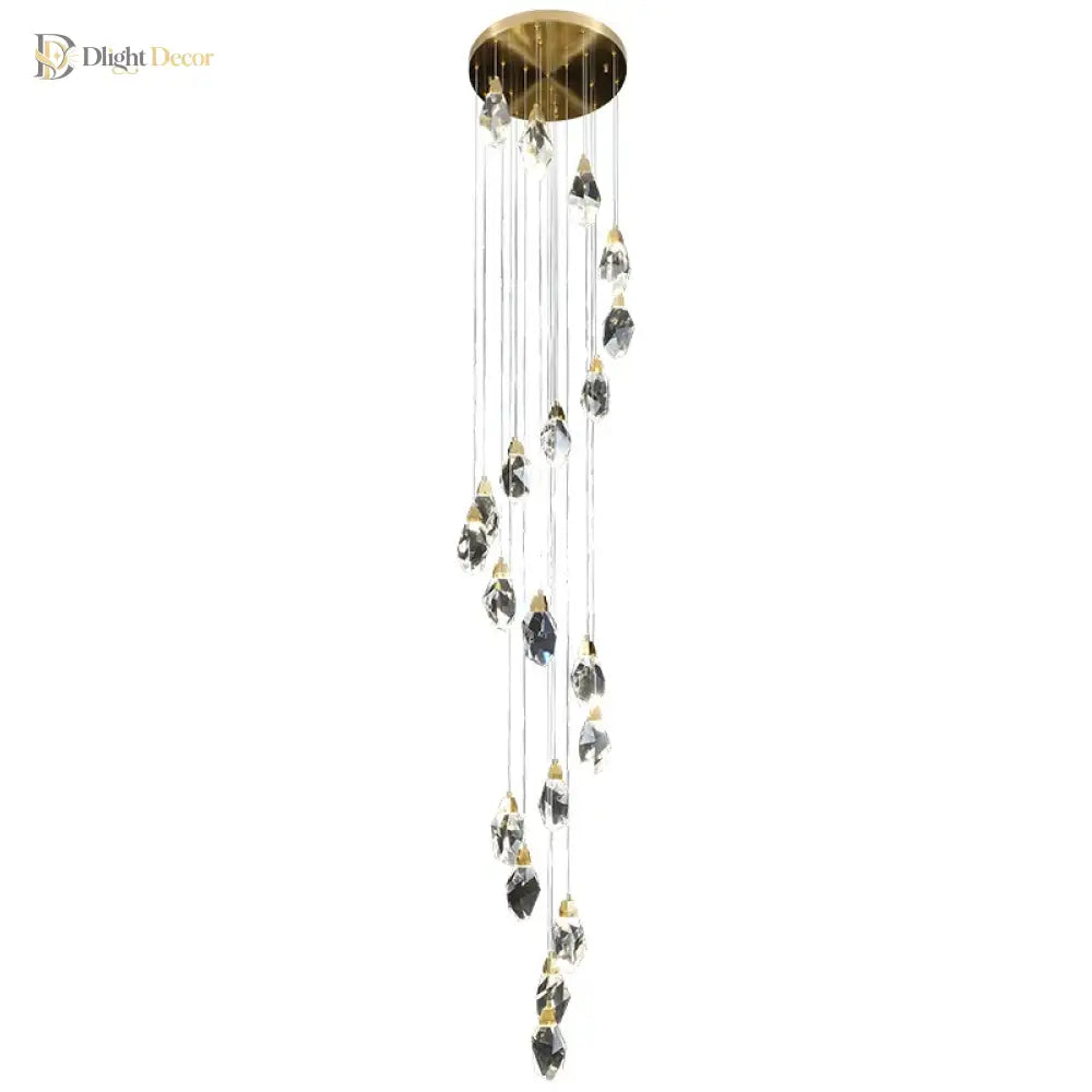 Elegant Crystal Chandelier | Modern Living Room Lighting