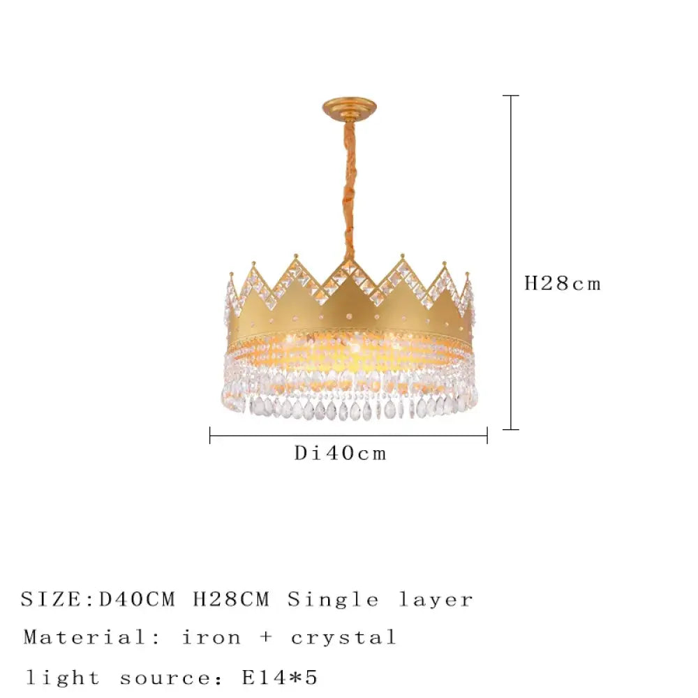 Elegant Crystal Gold Chandelier | Dining Room Lighting