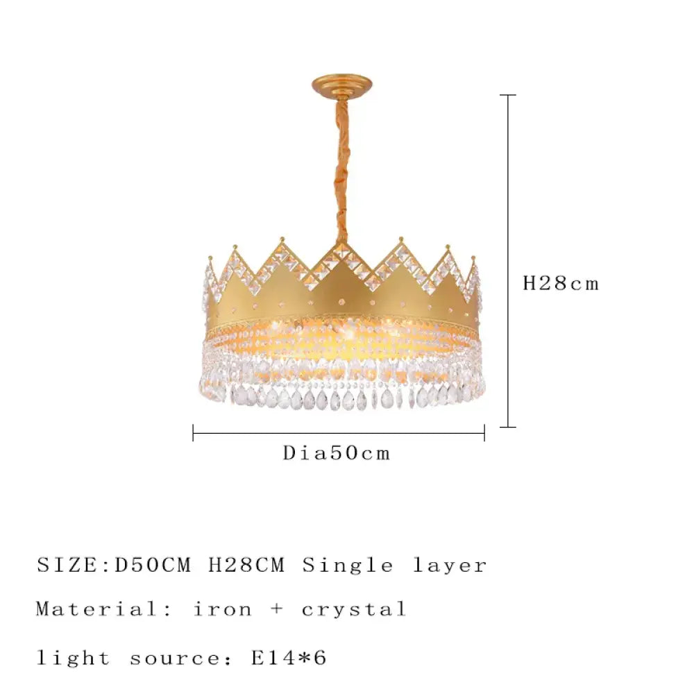 Elegant Crystal Gold Chandelier | Dining Room Lighting