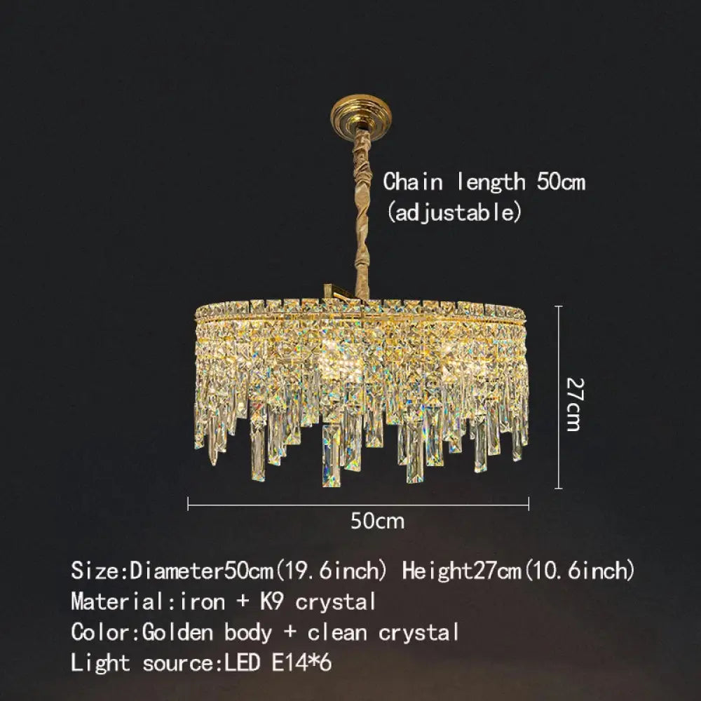 Elegant Gold Chandelier | Modern Dining Room Lighting