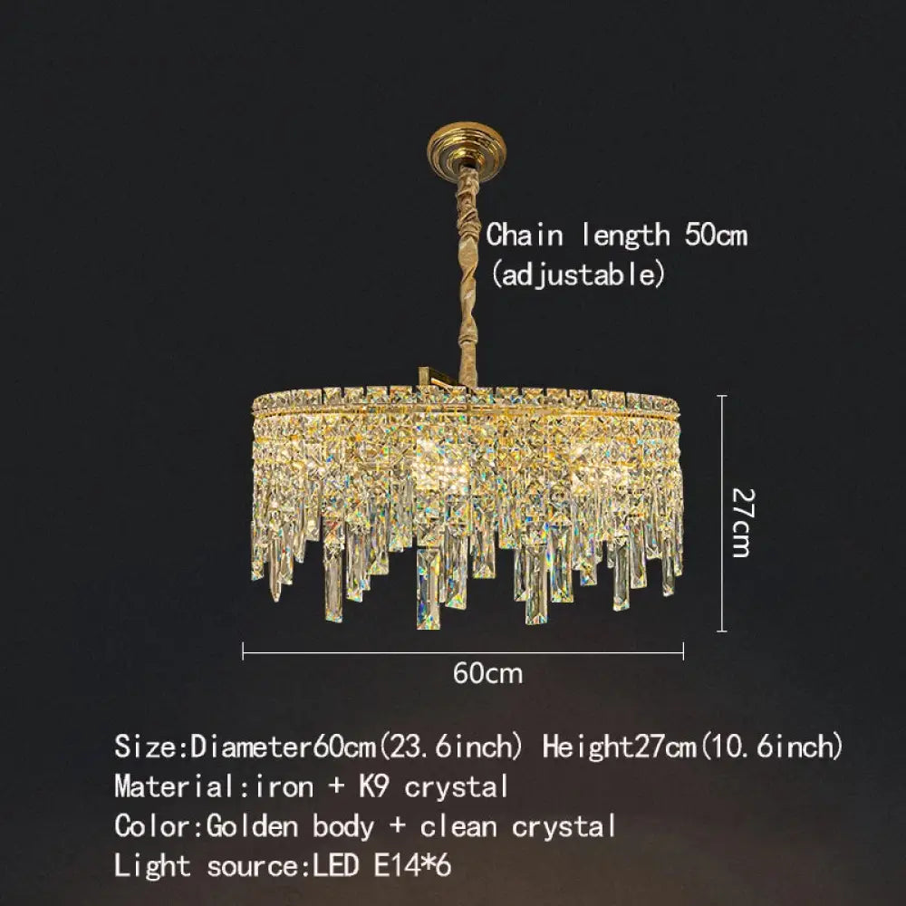 Elegant Gold Chandelier | Modern Dining Room Lighting