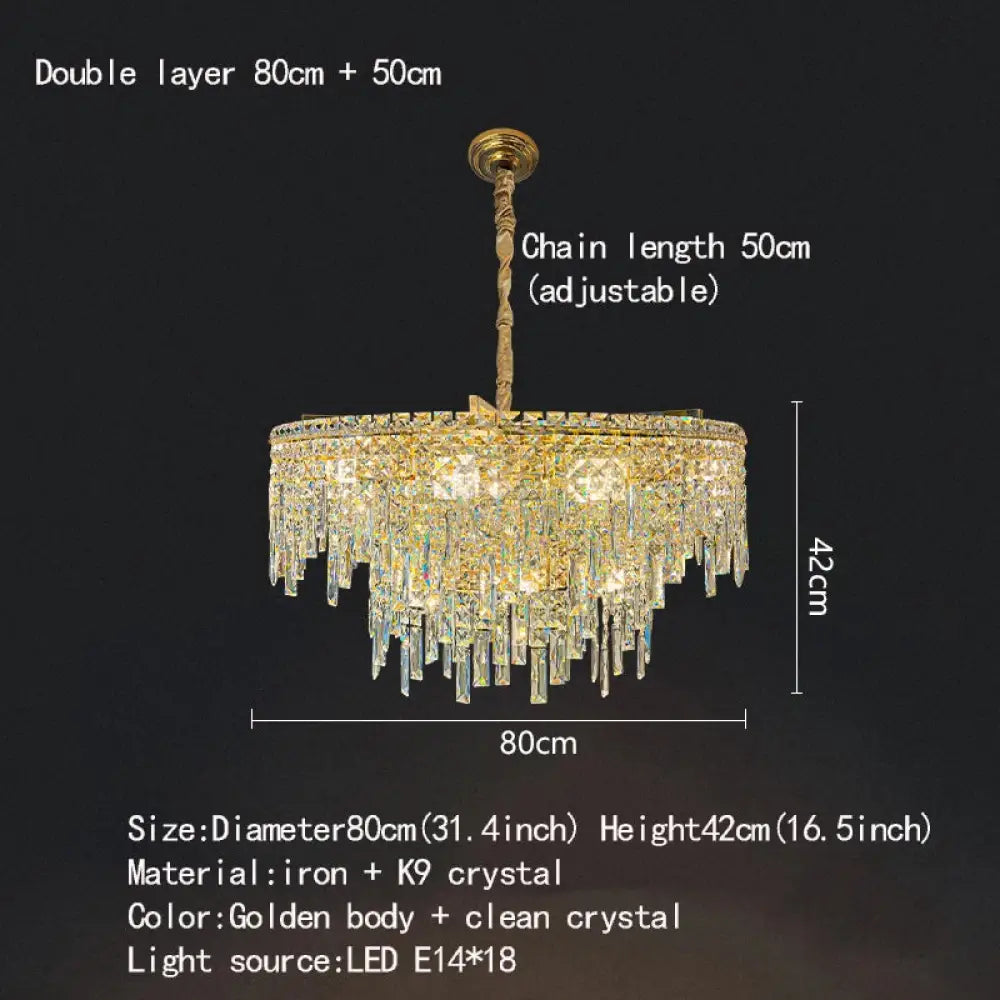 Elegant Gold Chandelier | Modern Dining Room Lighting