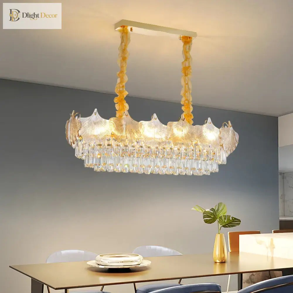 Elegant LED Crystal Chandelier | Modern Bedroom Lighting