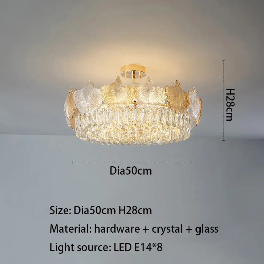 Elegant LED Crystal Chandelier | Modern Bedroom Lighting