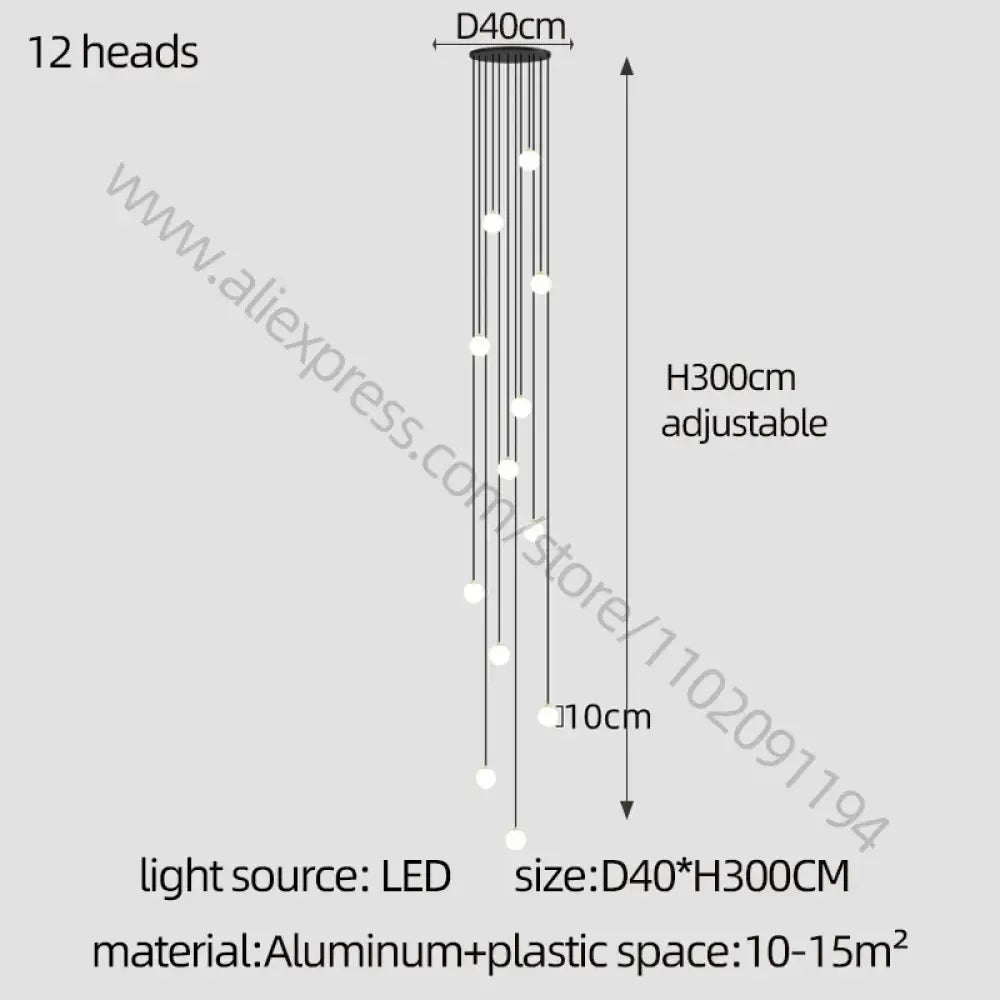 Elegant LED Modern Chandelier | Hallway & Entry Lighting