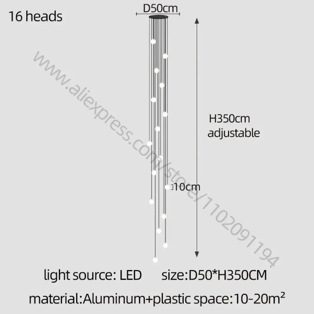 Elegant LED Modern Chandelier | Hallway & Entry Lighting
