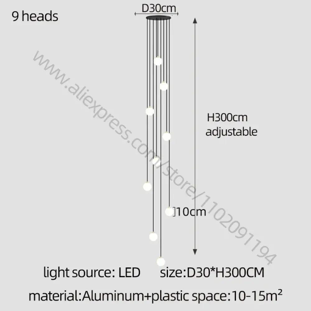 Elegant LED Modern Chandelier | Hallway & Entry Lighting