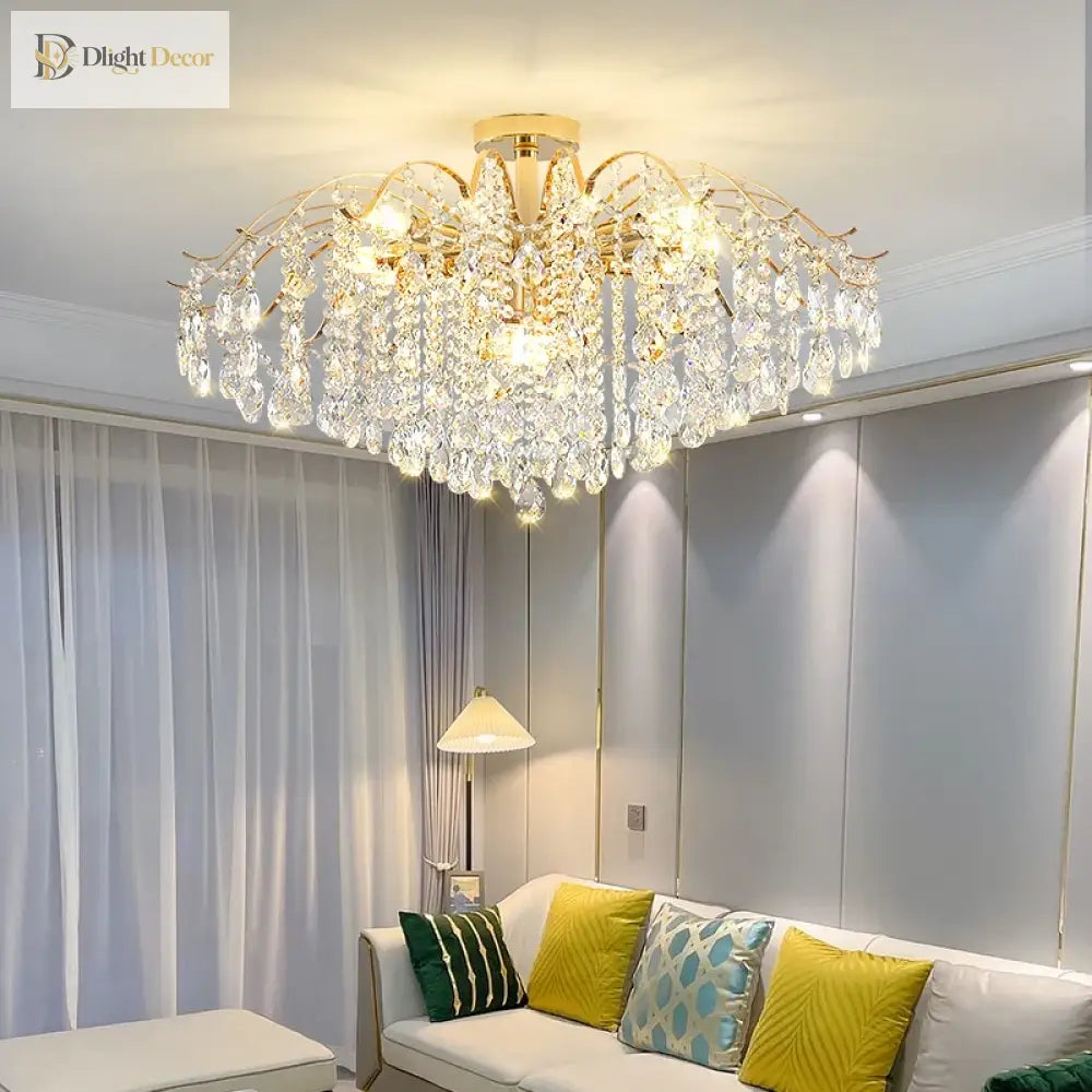 Elegant Nordic Crystal Chandelier | Dining Room Lighting