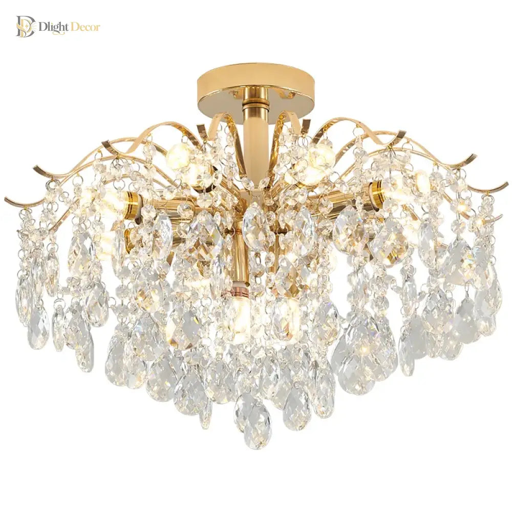 Elegant Nordic Crystal Chandelier | Dining Room Lighting