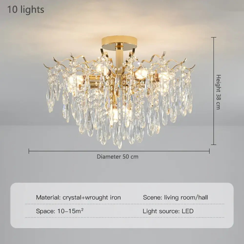 Elegant Nordic Crystal Chandelier | Dining Room Lighting