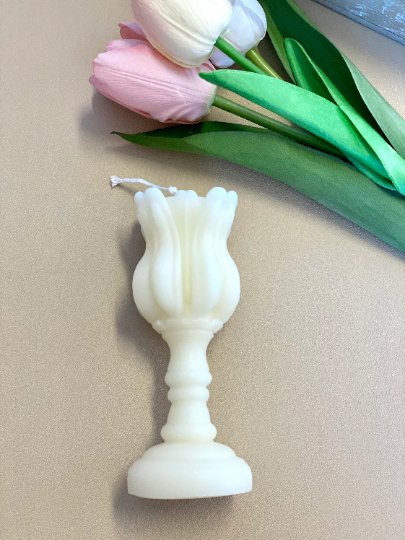 Elegant Tulip Candle Holder Scented Candle-2