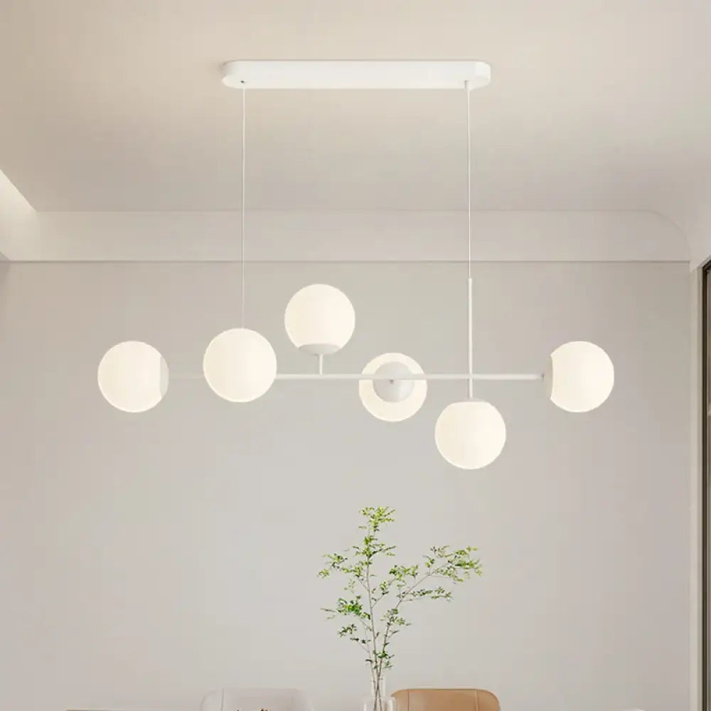 Elegant White Pendant Light | Kitchen Island Home Lighting