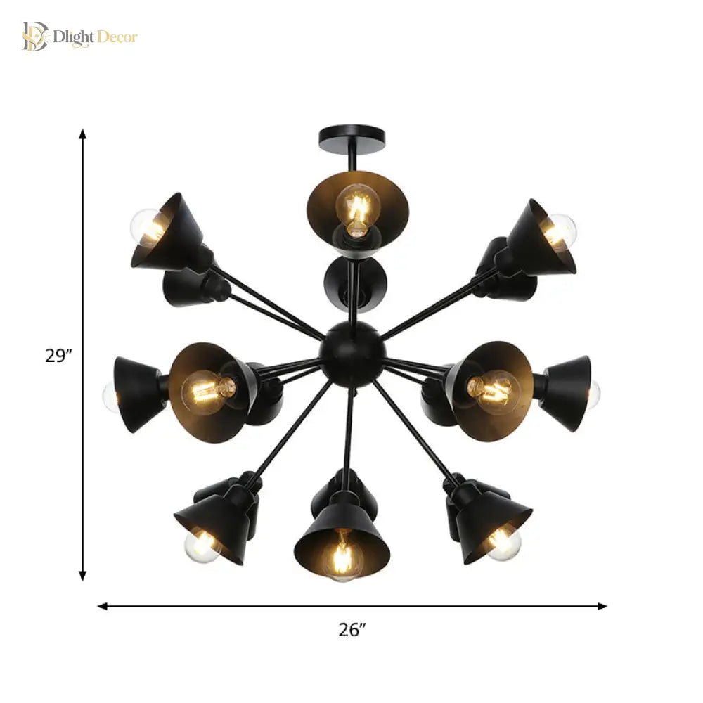 Embrace Mid-Century Chandelier | Dining Room Home Lighting