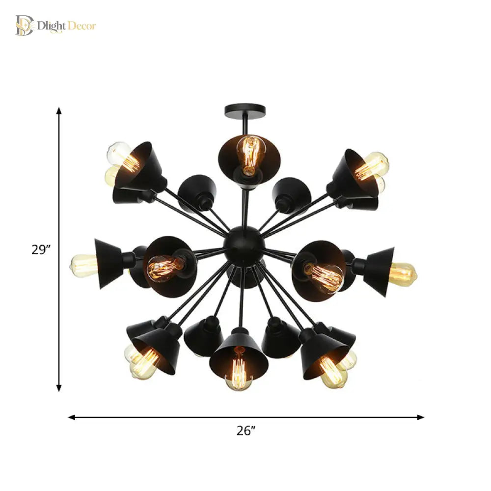 Embrace Mid-Century Chandelier | Dining Room Home Lighting