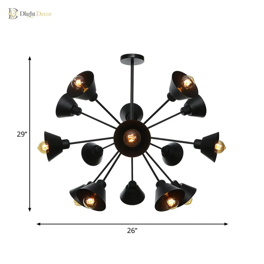 Embrace Mid-Century Chandelier | Dining Room Home Lighting