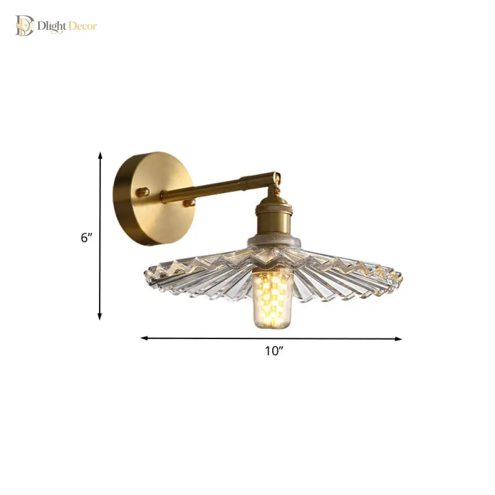 Emerson Brass Wall Sconce | Bedroom & Hallway Lighting