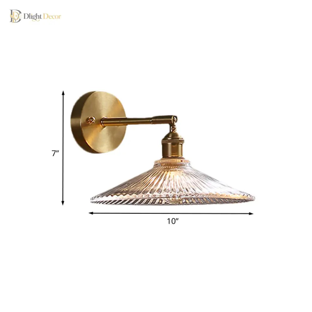 Emerson Brass Wall Sconce | Bedroom & Hallway Lighting