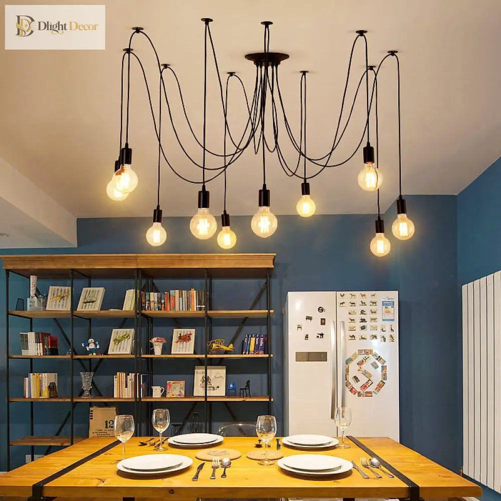 Emma LED Adjustable Chandelier | Dining Room Home Lighting