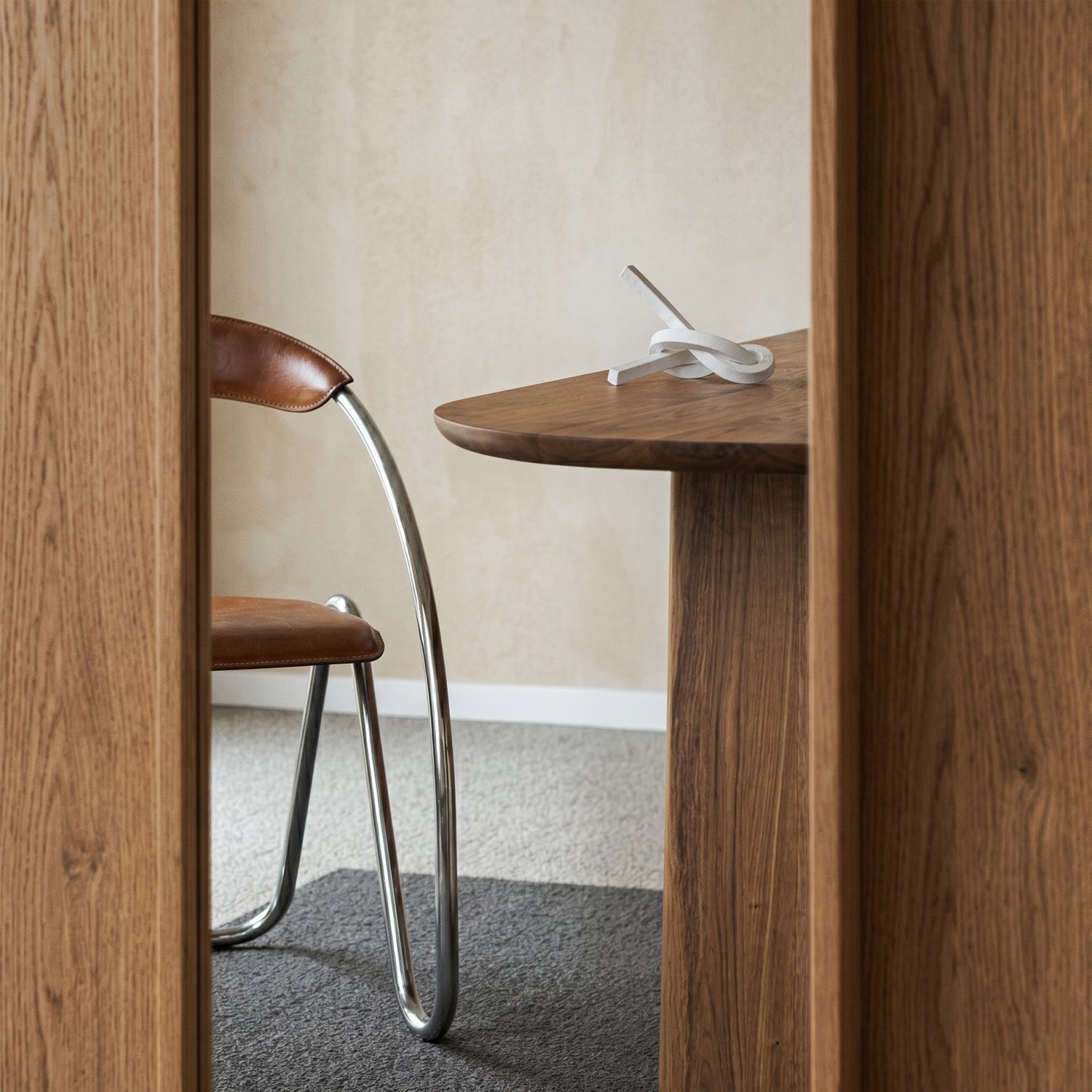 Oval Solid Wood Dining Table