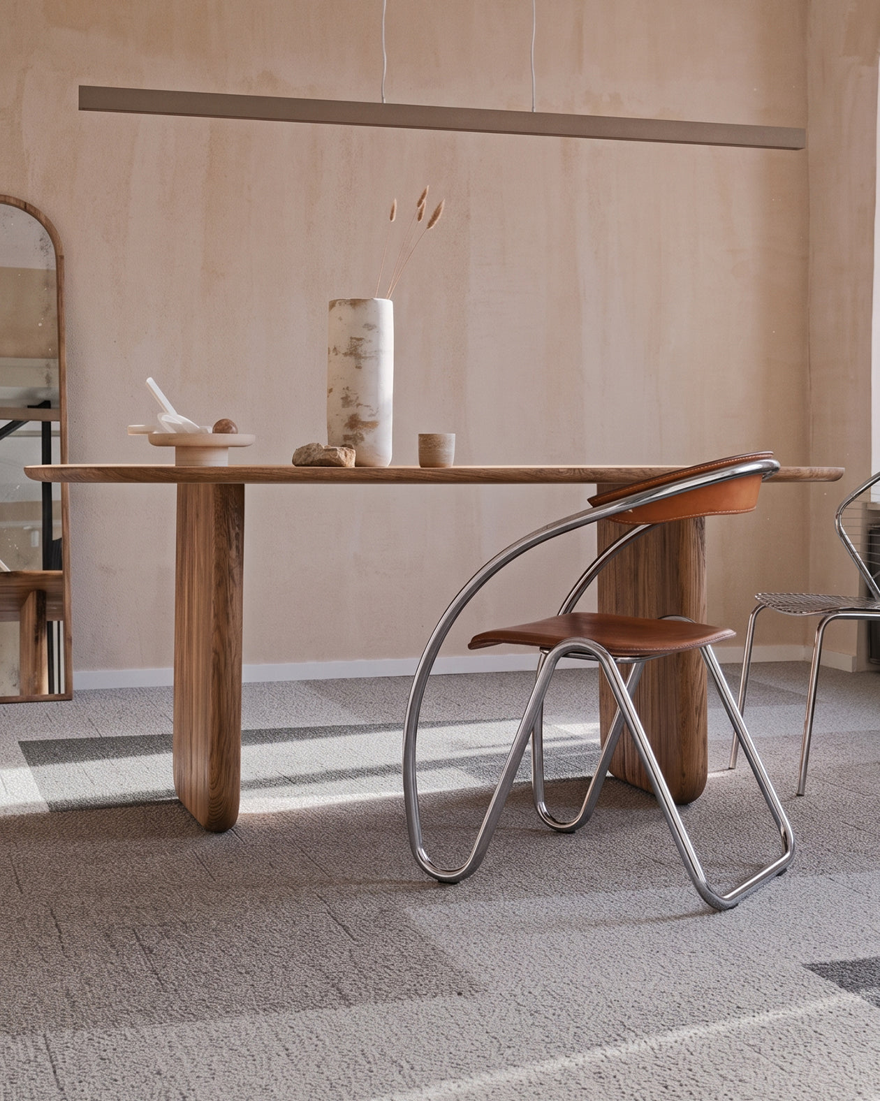 Oval Solid Wood Dining Table
