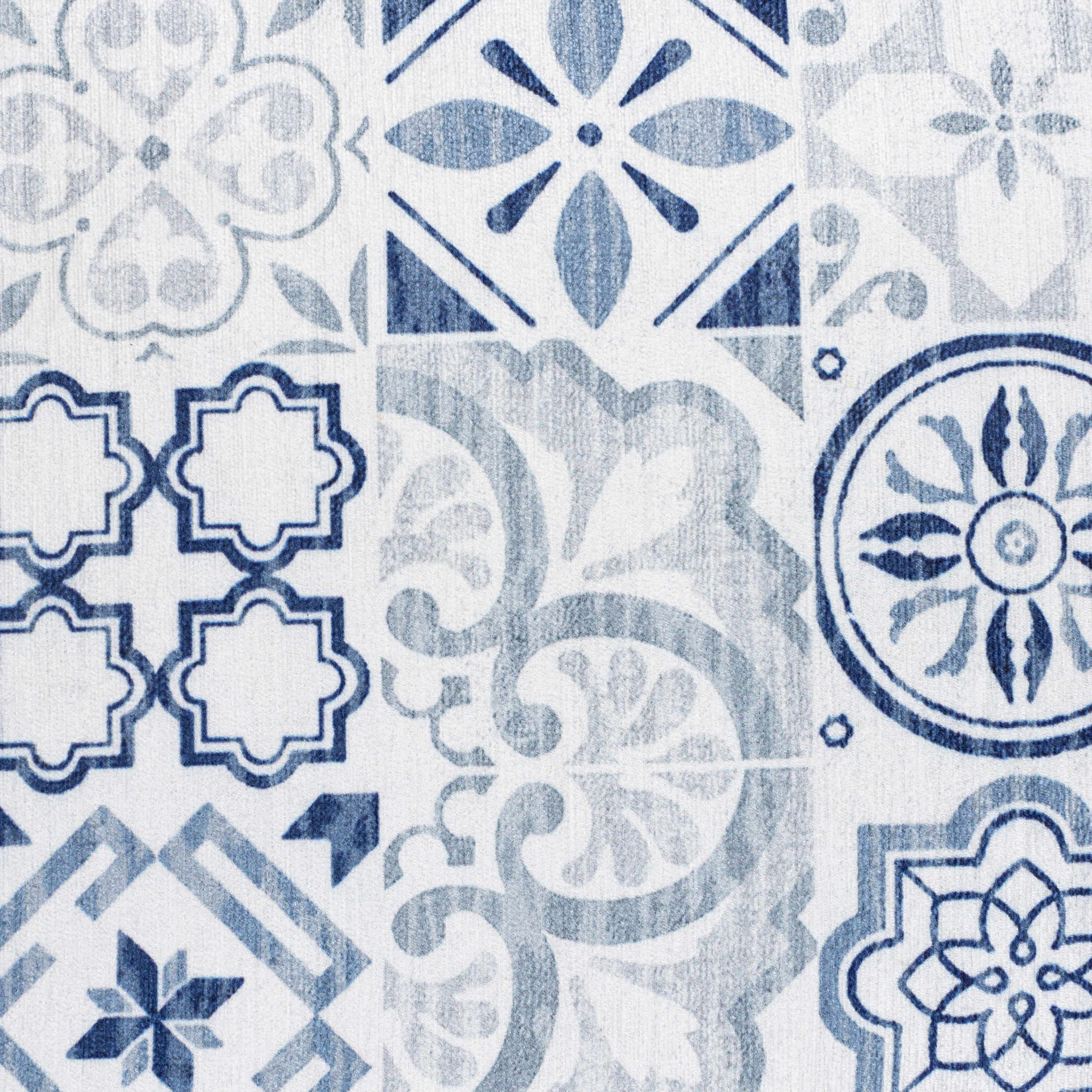 Etan Blue Mosaic Accent Pillow-2