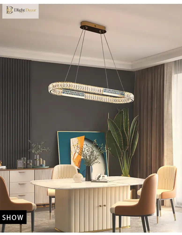Evelyn Chandelier | Modern Dining Room Home Lighting