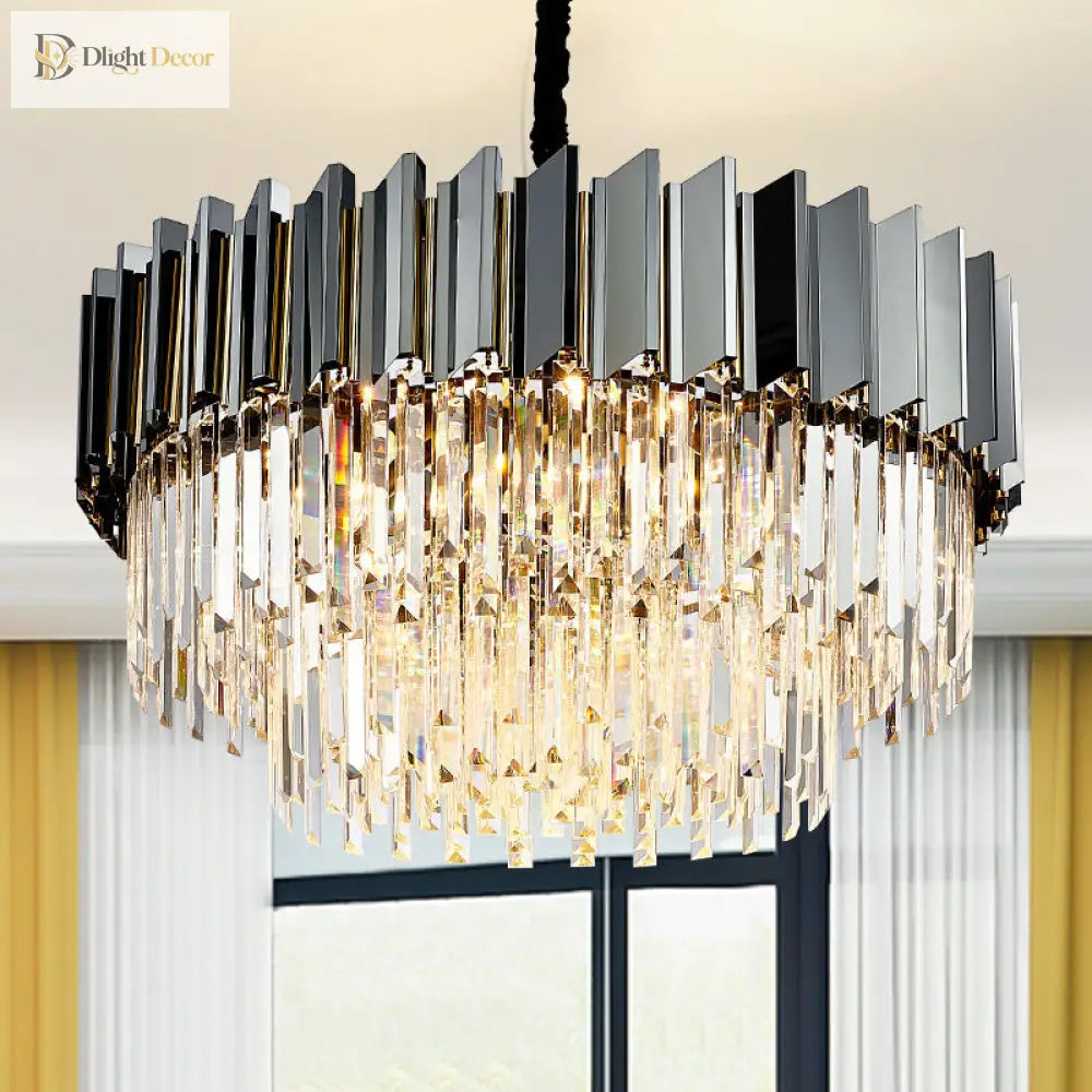 Evelyn Modern Crystal Chandelier | Dining Room Lighting