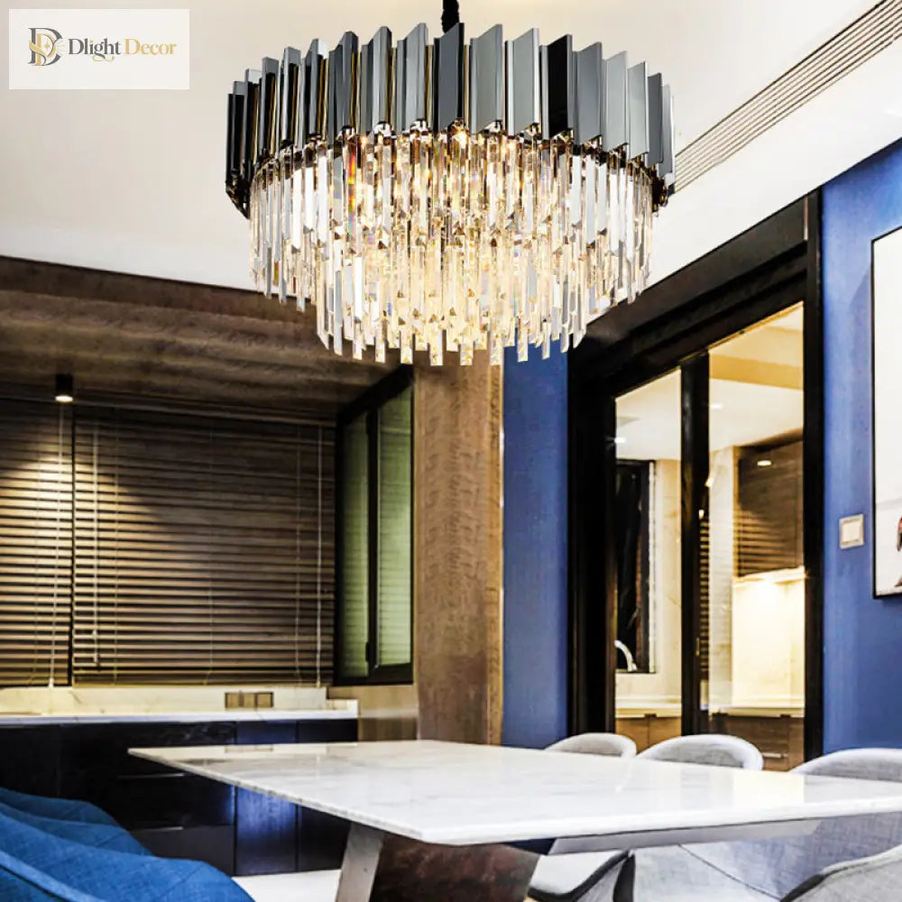 Evelyn Modern Crystal Chandelier | Dining Room Lighting