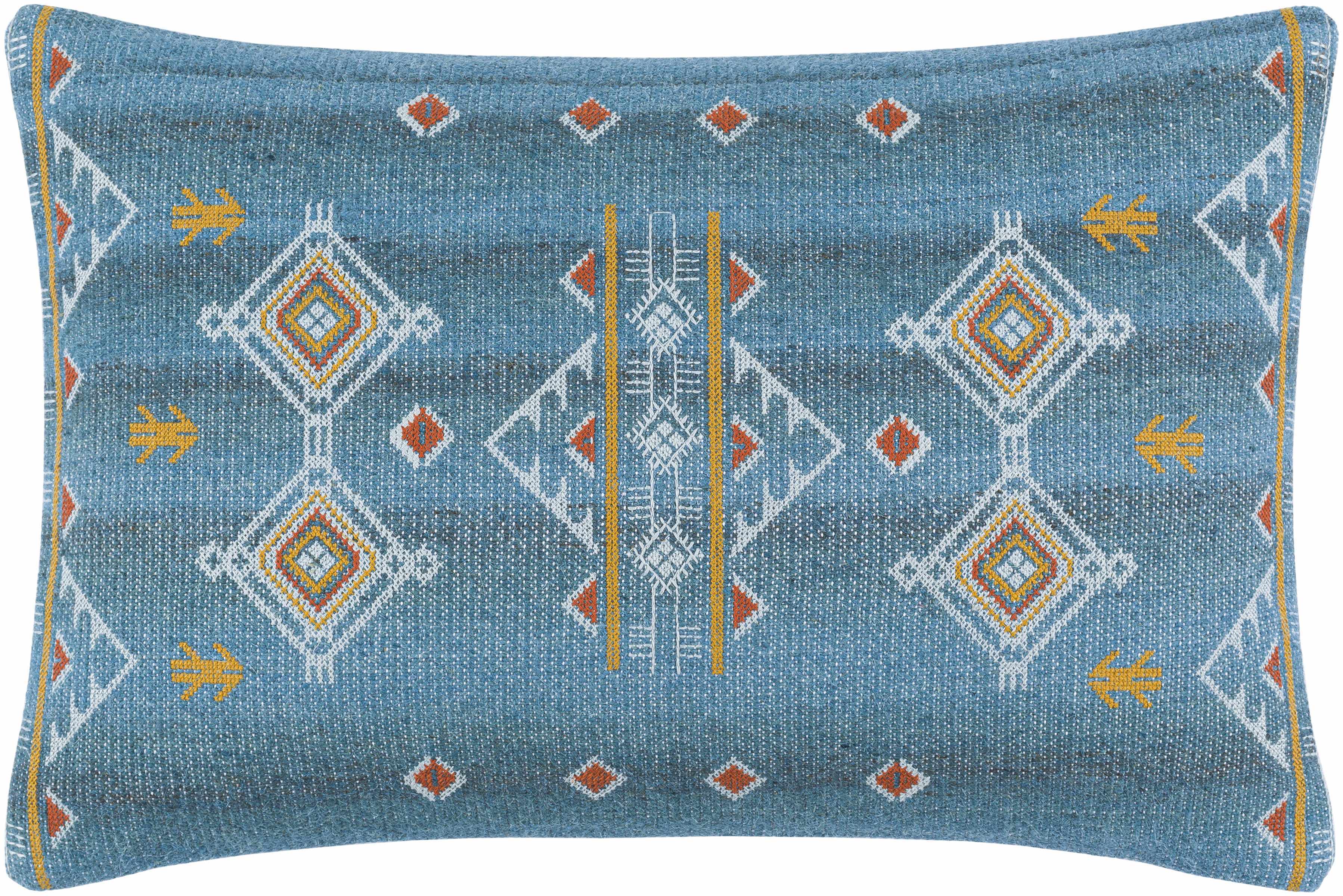 Eyal Rustic Blue Geometric Accent Pillow - Clearance-5
