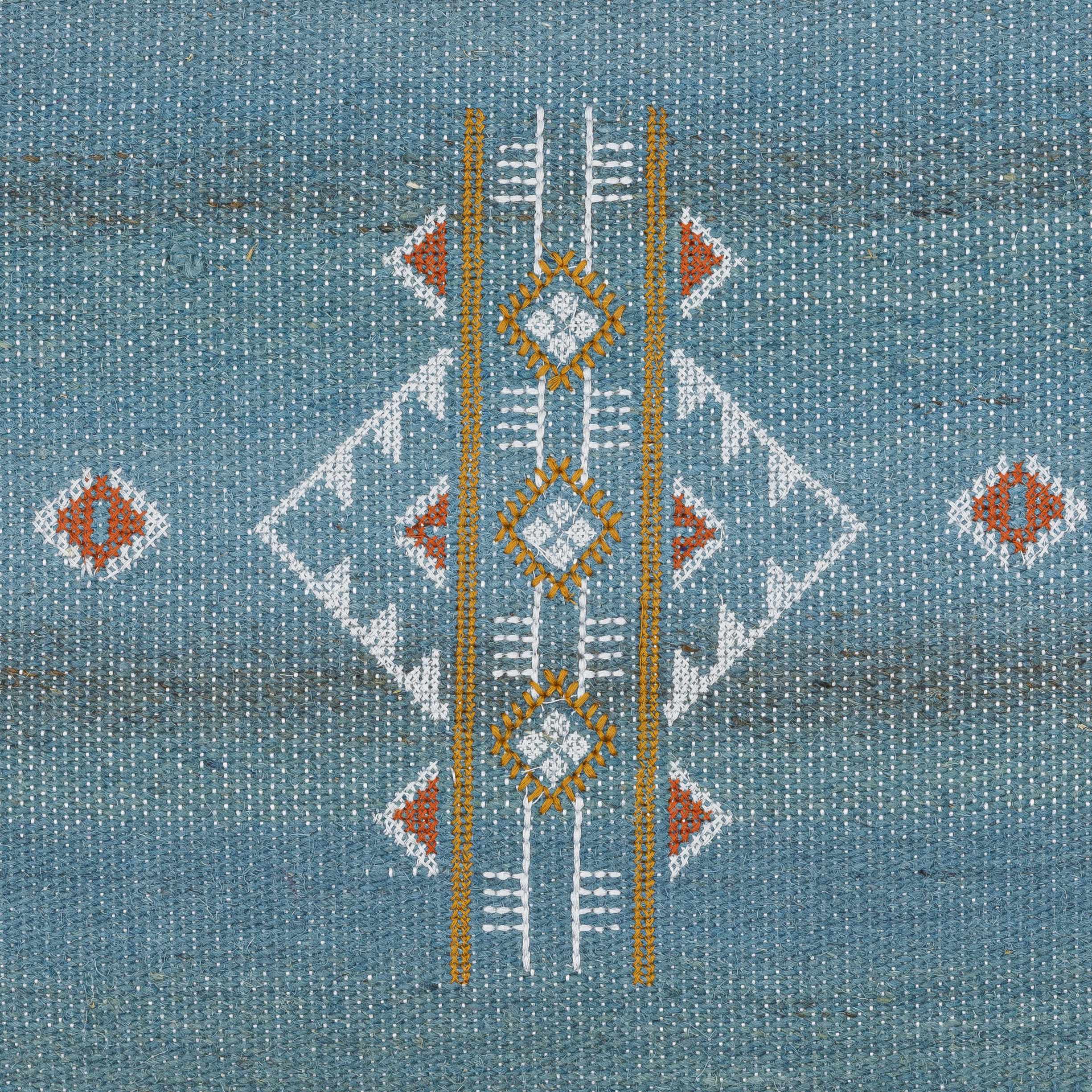 Eyal Rustic Blue Geometric Accent Pillow - Clearance-4