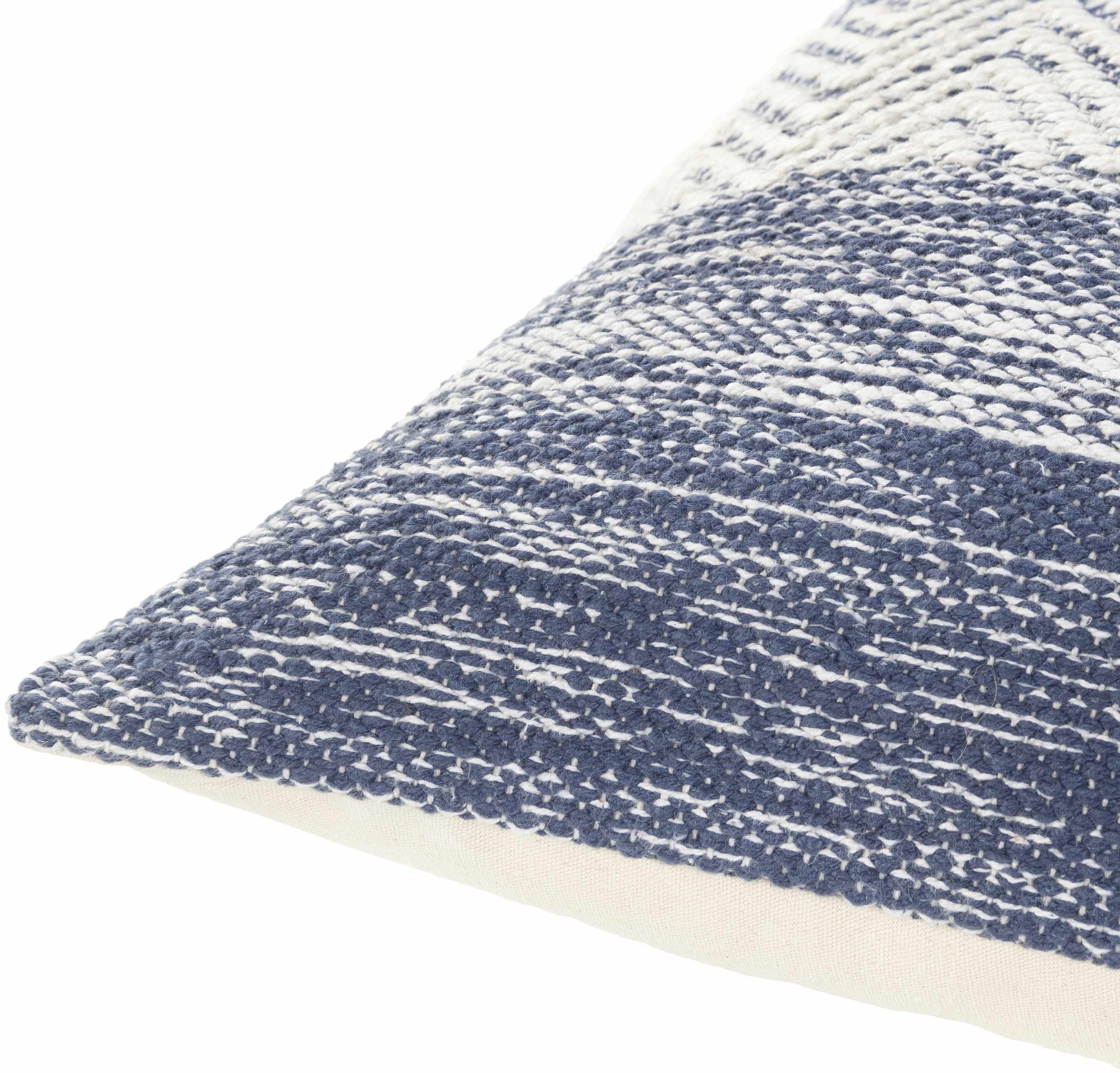 Eynesil Blue & White Chevron Accent Pillow-2
