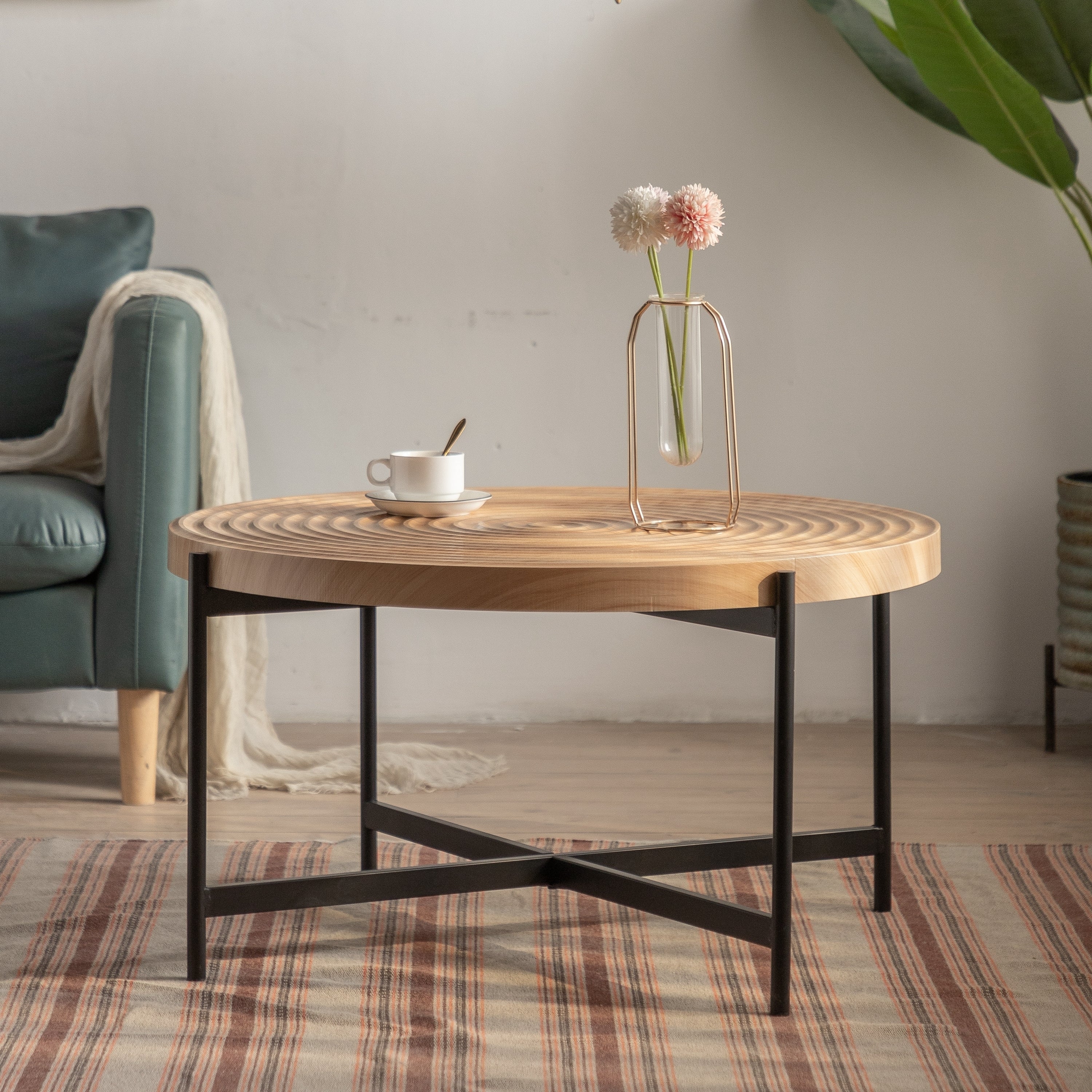 Modern Thread Design Round Coffee Table-2