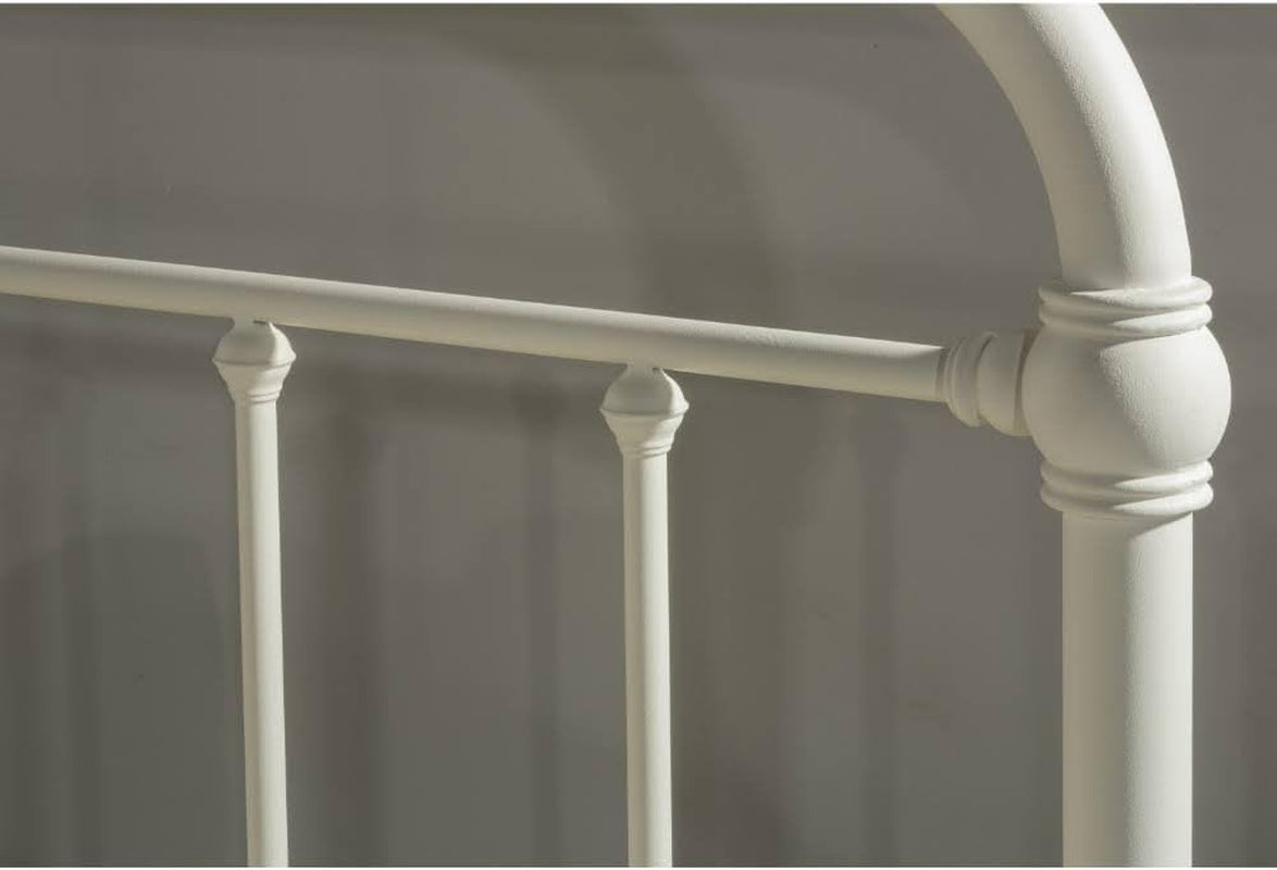 Elegant Soft White Metal Full Queen Headboard Design